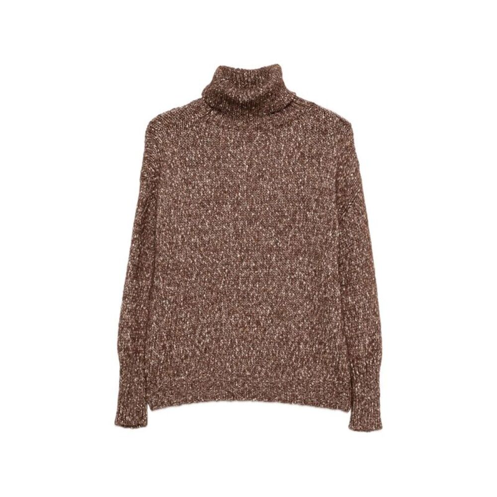 Base Women Cotton And Wool Turtle-Neck Sweater
